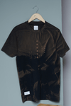 Menology Clothing - Blush Dark Brown Tie Dye Round Neck Half Sleeve T-Shirt