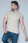 Menology clothing - Slit Polos Grains Boro Half Sleeve With Collar Button Polo T-shirt For Men's