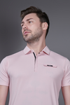 Tabloid Superior Peach Bell Short Sleeve Polo T-shirt