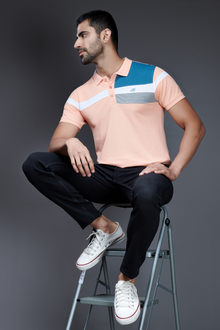  Menology Clothing - Style Innovant Musk Melon Half Sleeve Collar Neck Polo T-shirt