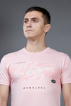 Menology Clothing - Shades Coral Graphic Printed Short Sleeve Round Neck T-shirt For Men's