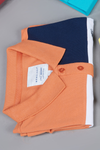 Menology Clothing - Style Innovant Burn Orange Half Sleeve Collar Neck Polo T-shirt
