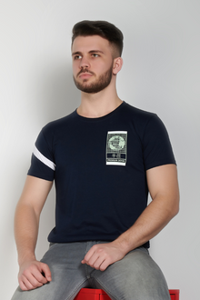  Spruce Blue Short Sleeve Graphic T-shirt