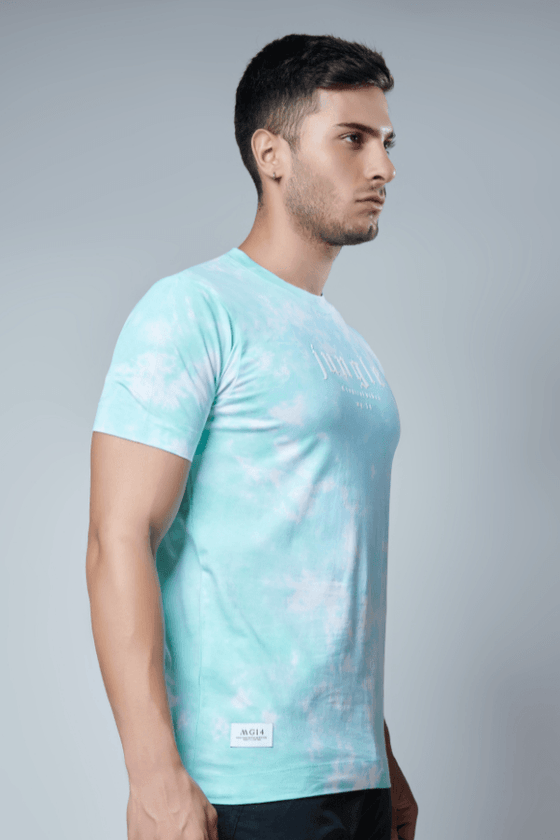 Menology Clothing - Blush Mountain Meadow Tie Dye Round Neck Half Sleeve T-Shirt