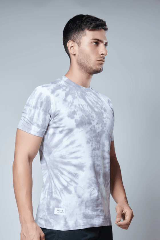 Menology Clothing - Blush Mauve Tie Dye Round Neck Half Sleeve T-Shirt