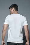 Menology Clothing - Situation Powder White Graphic Half Sleeve Round Neck T-shirt