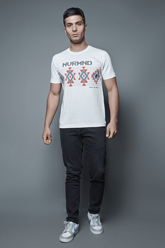 Menology Clothing - Situation Powder White Graphic Half Sleeve Round Neck T-shirt