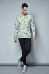 Menology Clothing - Barfi Honey Dew Tie Dye Round Neck Graphic Full Sleeve T-Shirt