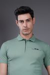 Tabloid Superior H.S. Green Short Sleeve Polo T-shirt