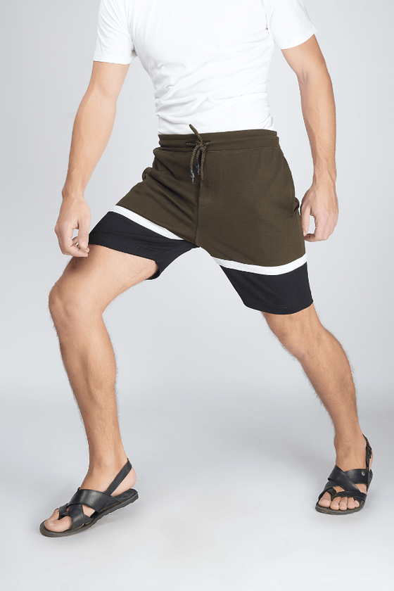 Menology Clothing - Comfro Olive Shorts For Men's