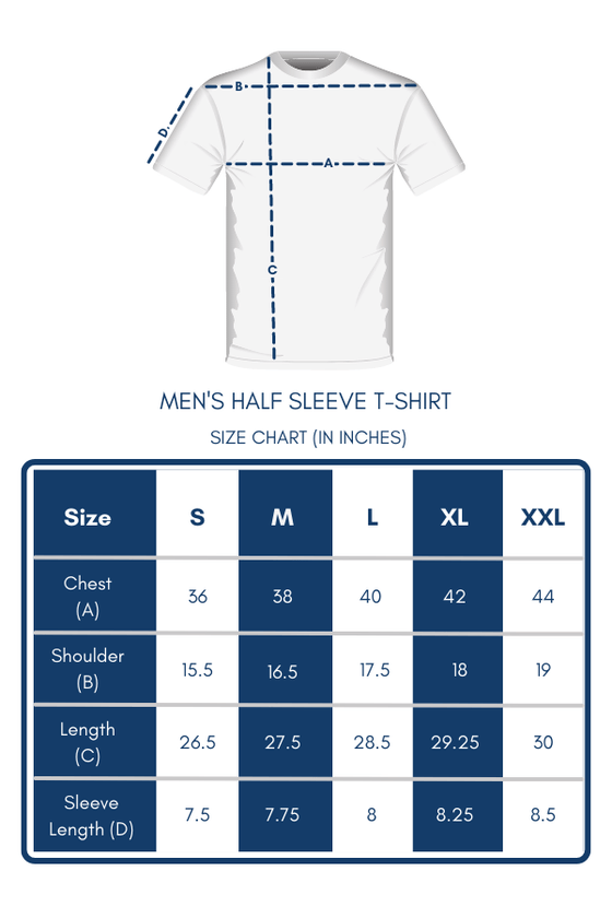Pixel Navy Solid Half Sleeve T-shirt